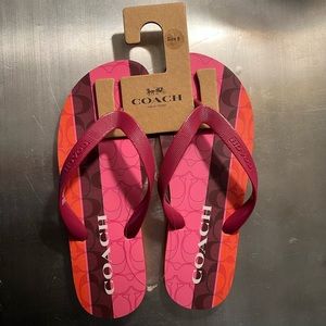 New Coach Flip Flops. Size: 8